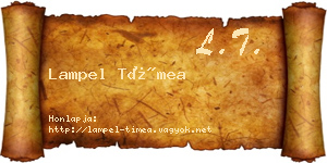 Lampel Tímea névjegykártya